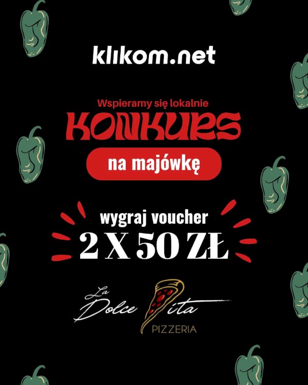 Konkurs Na Majówkę z pizzerią La Dolce Vita