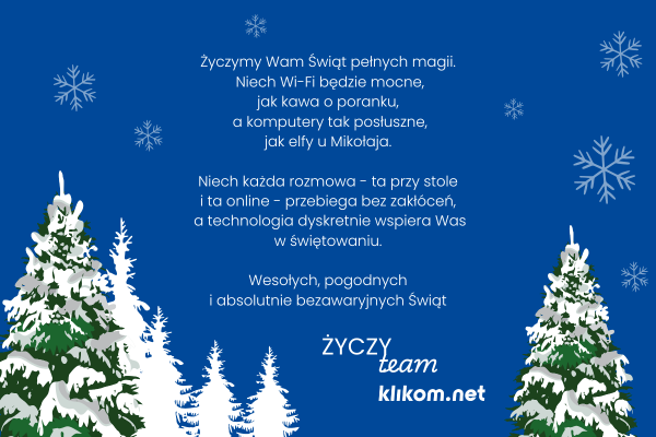 Życzymy bezawaryjnych Świąt